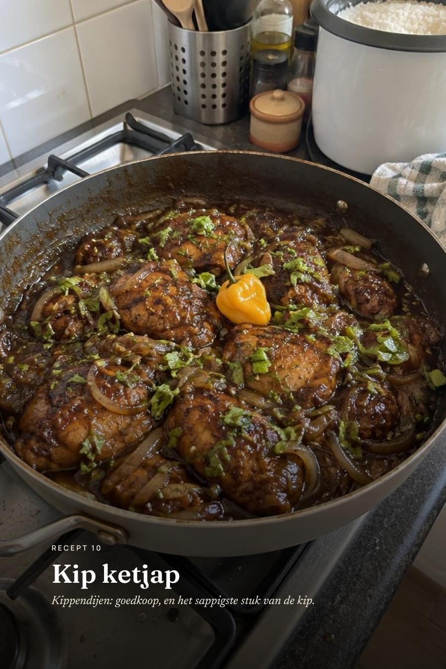 De openingspagina van kip ketjap