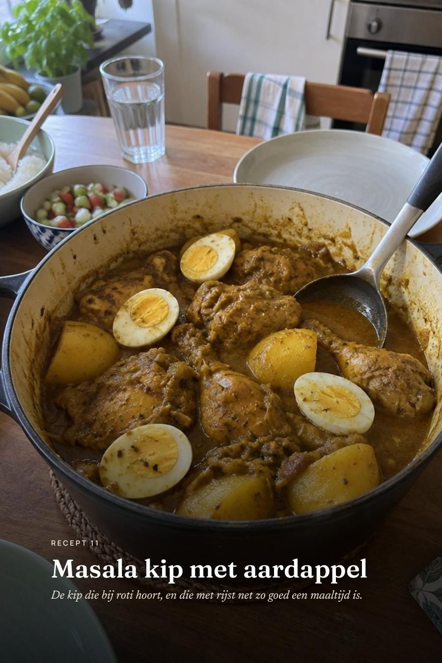 Masala kip met aardappel